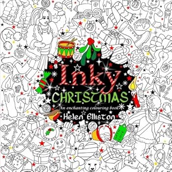 Paperback Inky Christmas: An enchanting, festive adult colouring book (Inky colouring books) Book