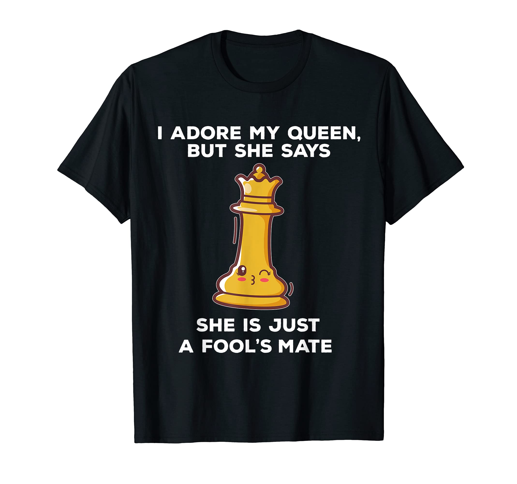 Kawaii cute chess pieces design for chess players Quote Pun T-Shirt