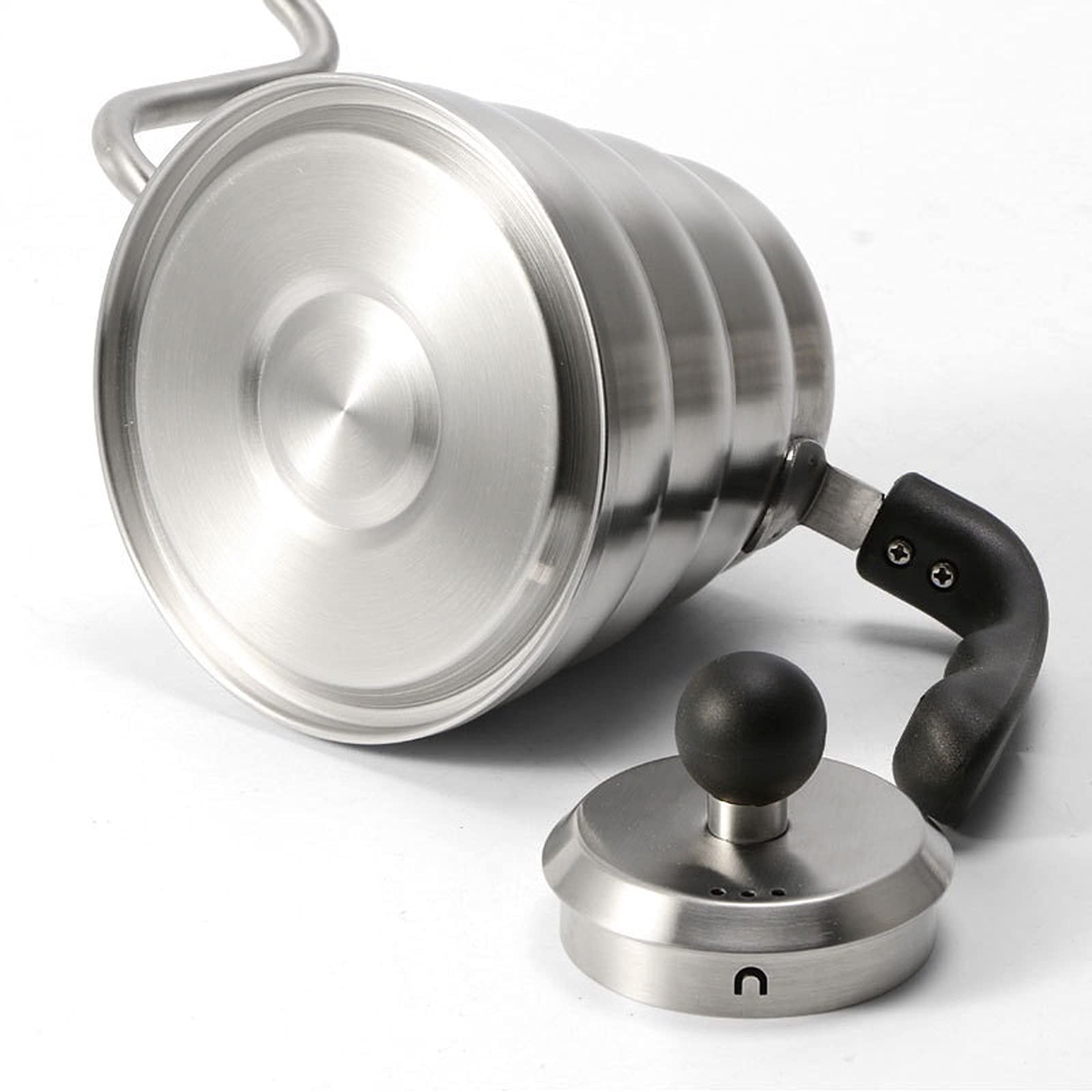 Hervidor de café Cafetera de goteo, tetera for café, cisne, cuello largo, acero inoxidable, boca fina, cuello de cisne, tetera de goteo de nube, 1L/1,2 L Uso doméstico (Color : 1.2L)
