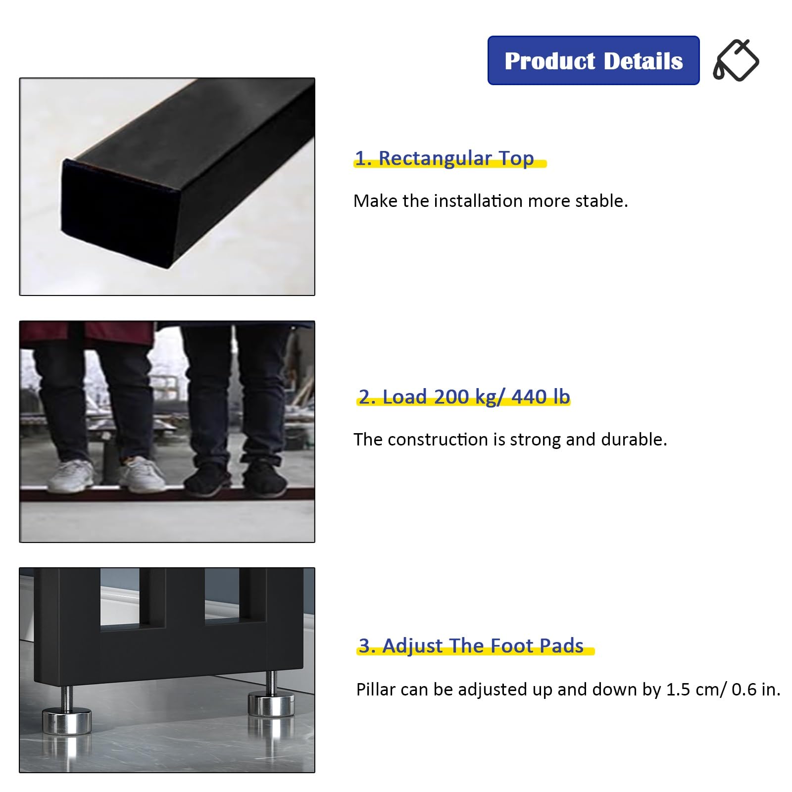 Divisor de habitación de 3 paneles de piso a techo para hoteles, estudio, bares, separadores de habitación versátiles de pared, ideal para el hogar y la oficina