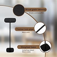 Vista 5 de Mesa auxiliar de pedestal, mesas pequeñas para bebidas, soporte de pedestal, mini mesa auxiliar cuadrada negra, mesas de café de Martini, mesa Negro