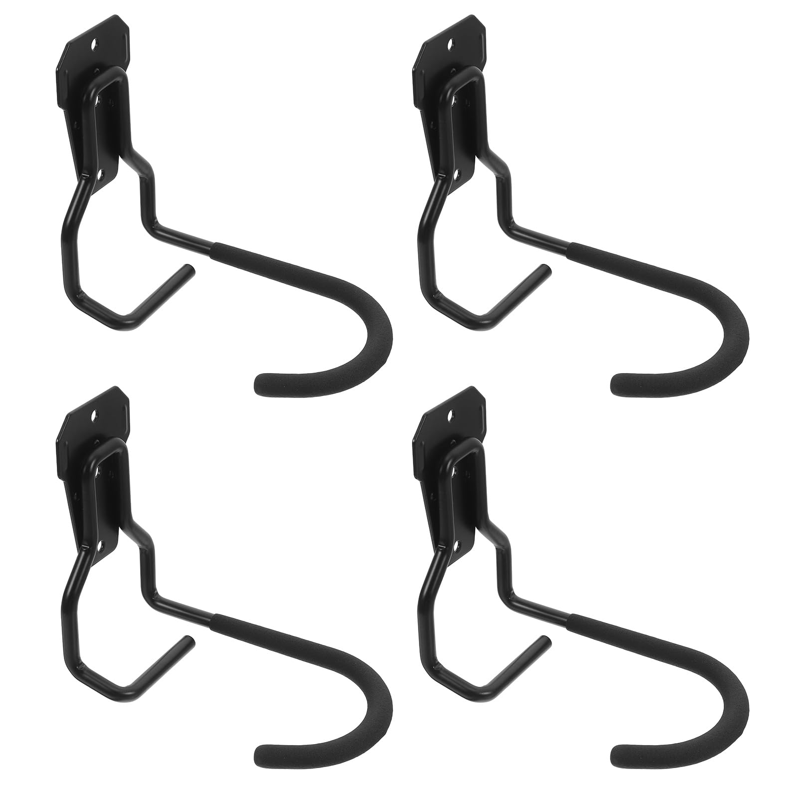 SHINEOFI 4pièces Lot De Crochets Muraux Pour Garage Supports De Et Outils Organisateur De Rangement Mural Robuste Pour Garage Et Jardin