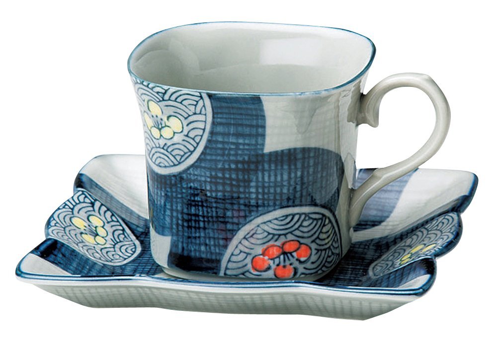 Amazon｜宗峰窯 コーヒーカップ 梅祥瑞 カップアンドソーサー カップ