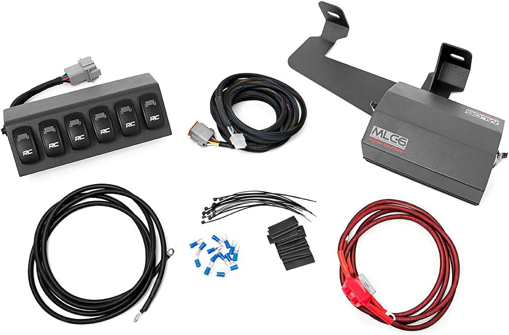 Review Discount Rough Country 70956 6 Button Multiple Light Controller (fits) 1997-2006 Jeep Wrangler TJ/LJ | 12 Position Terminal, Black