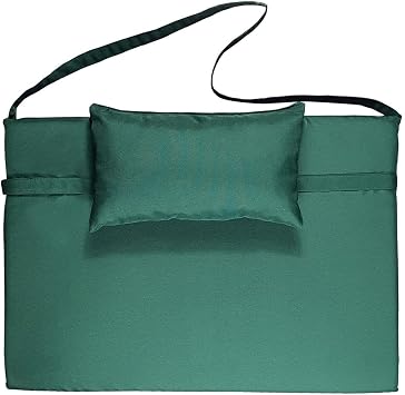 BYSAY PORTABLE FOLDING BAG SUN LOUNGER MAT, PADDED CUSHION GREEN