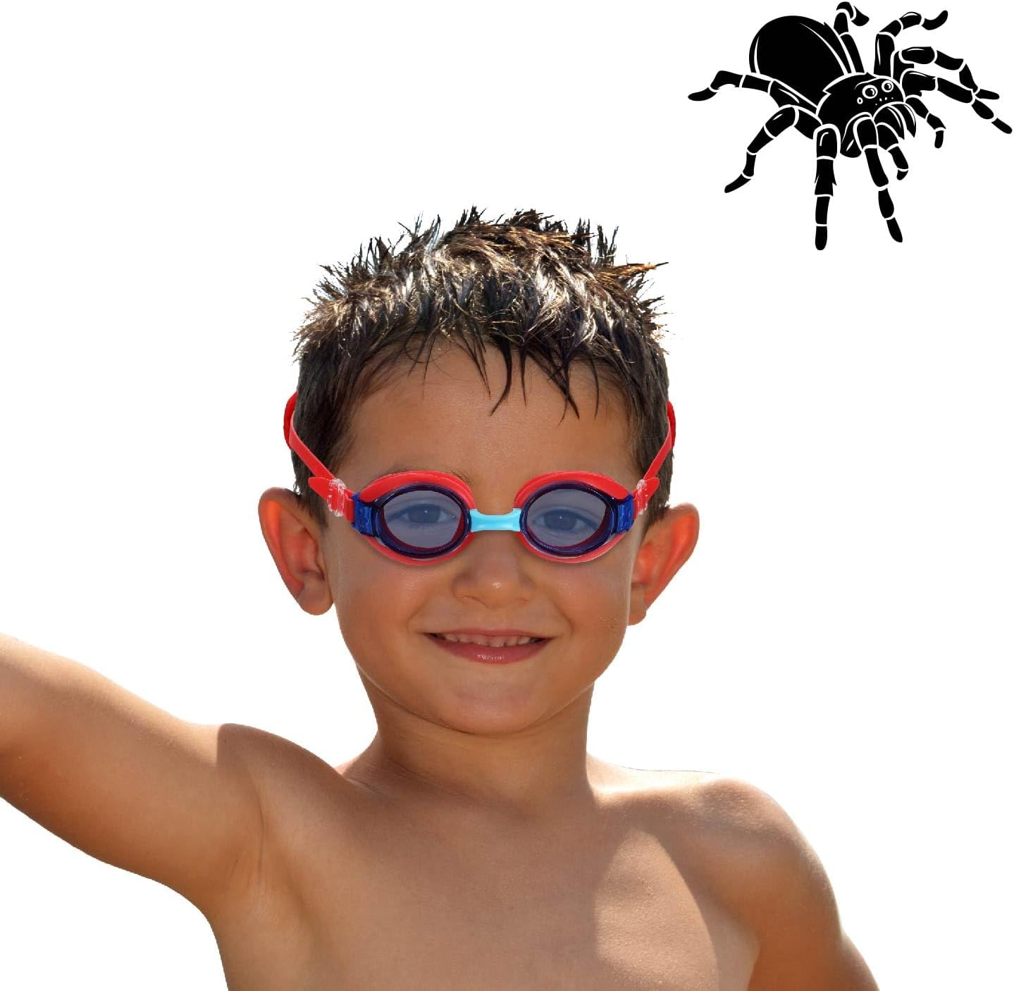 Kids Swim Goggles Age 2-6, Toddler Goggles No Hair Pull,Child Goggles Padded HeadBand