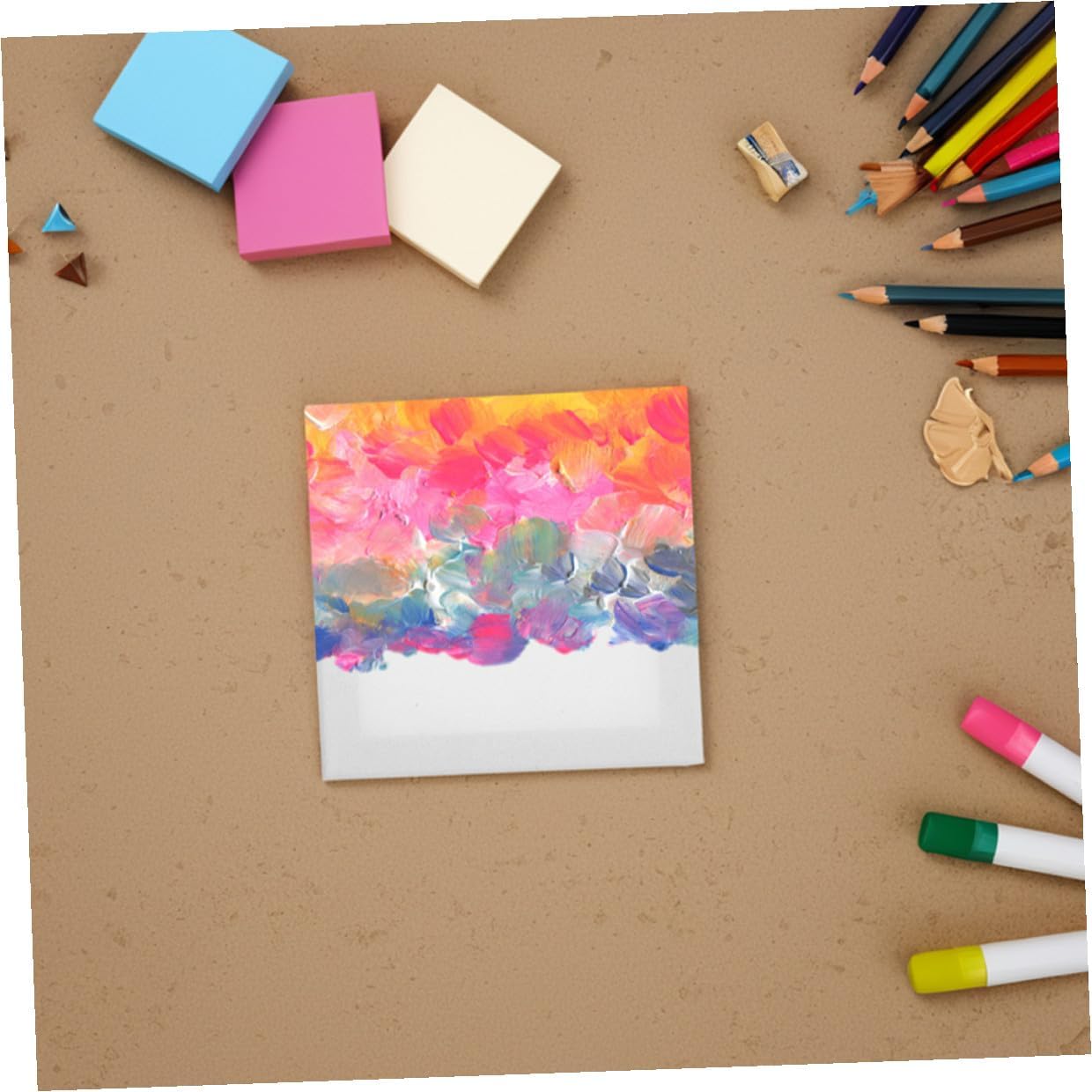 36 Pcs White Cotton Canvas Panel Boards Square Painting Canvases for Artists DIY Blank Drawing Boards Suitable for Oil Acrylic Painting and Art Supplies