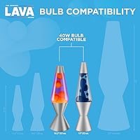 Vista 3 de Foco de recambio para lámparas de lava, 2 unidades, 5032-6, 40watts, 120 volts