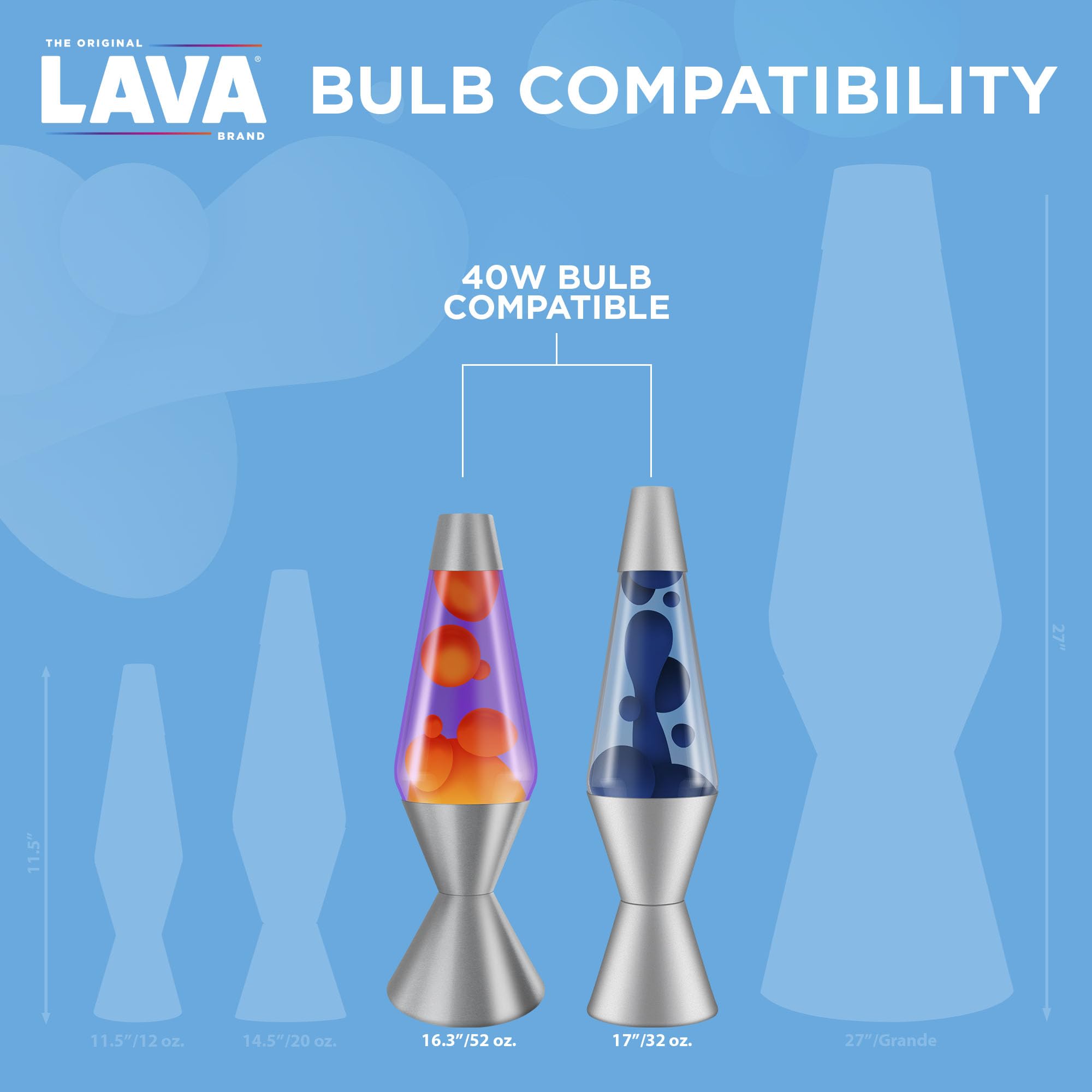 Lava 5032-6 40-Watt Replacement Item #5032 Light Bulb, 2 Count