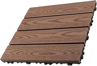 Realistic Wood Grains Flooring Panel Heavy Type 500kg Load Capacity Quick Assembly Patios Deck Tile High Load Capacity Outdoor Tile