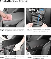 Vista 5 de INTGET para 2026 Subaru Crosstrek/Impreza Accesorios 2024 2025 Funda de Apoyabrazos de Consola Central Tapa de Caja de Apoyabrazos de Cuero Funda