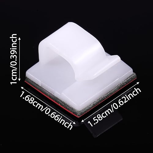Miniatura 7 de Maitys 60 clips para cables para exteriores, ganchos adhesivos de Navidad, organizador de cables, clips de luz, organizador para luces de hadas