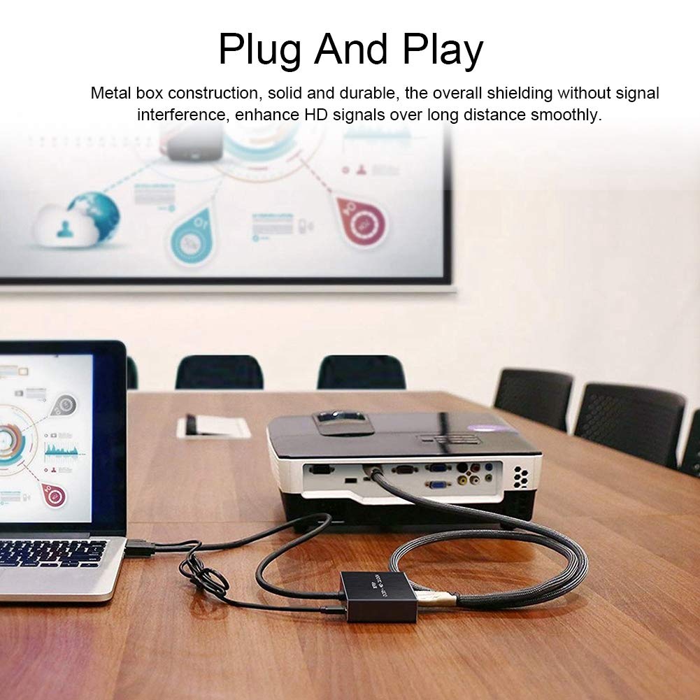 Dioche Analog to Digital Audio Converter, 4K x 2K 1.4 Audio Extractor 5.1 Sound Channel Optical Fiber Converter Adapter for DVD Player/Amplifier PS3