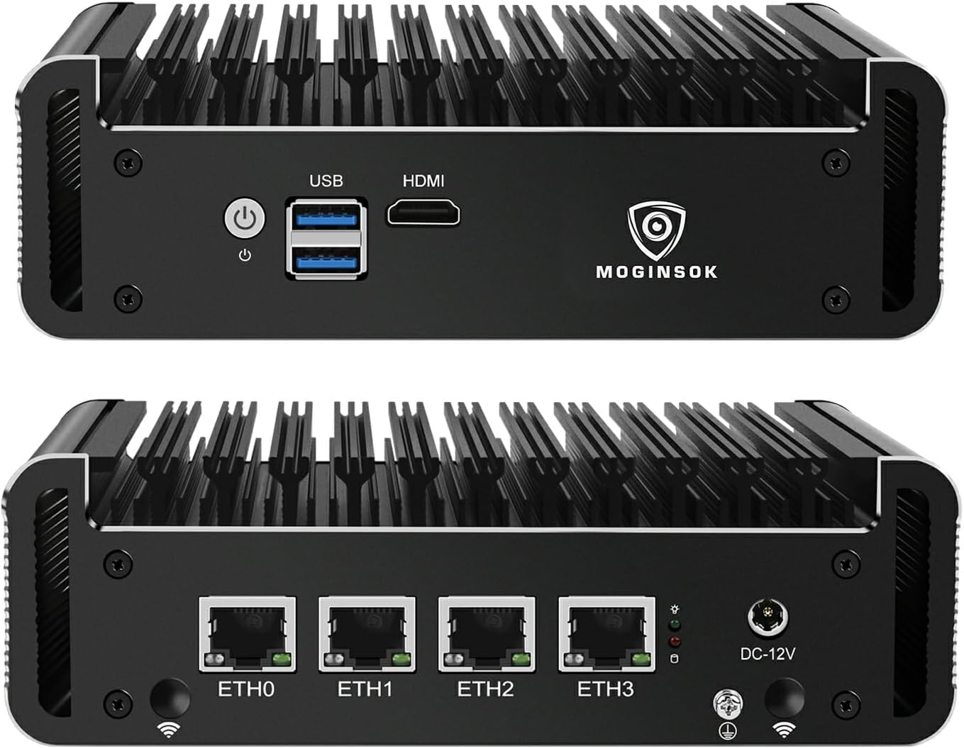 Firewall Appliance 2.5Gbe Intel Celeron N5095 Quad Core, 4*Intel I225-V LAN Fanless Mini PC 8G DDR4 128G M.2 NVMe Support PFSENSE Router/AES-NI/OPNsense