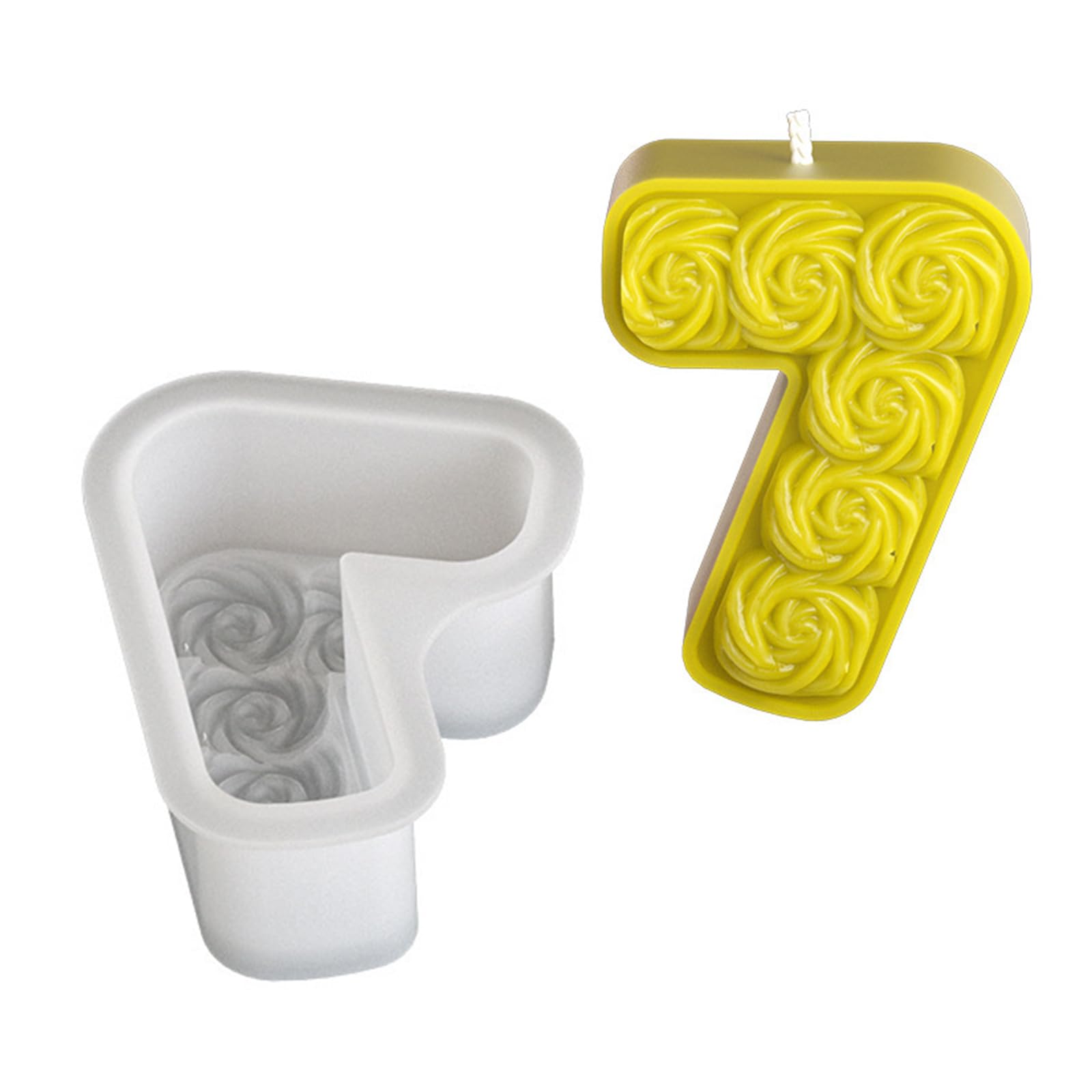 Xinsheinelry Silicone Rose Number 0-8 Molds Ornament Plasters Baking Casting Epoxy Resin Scented