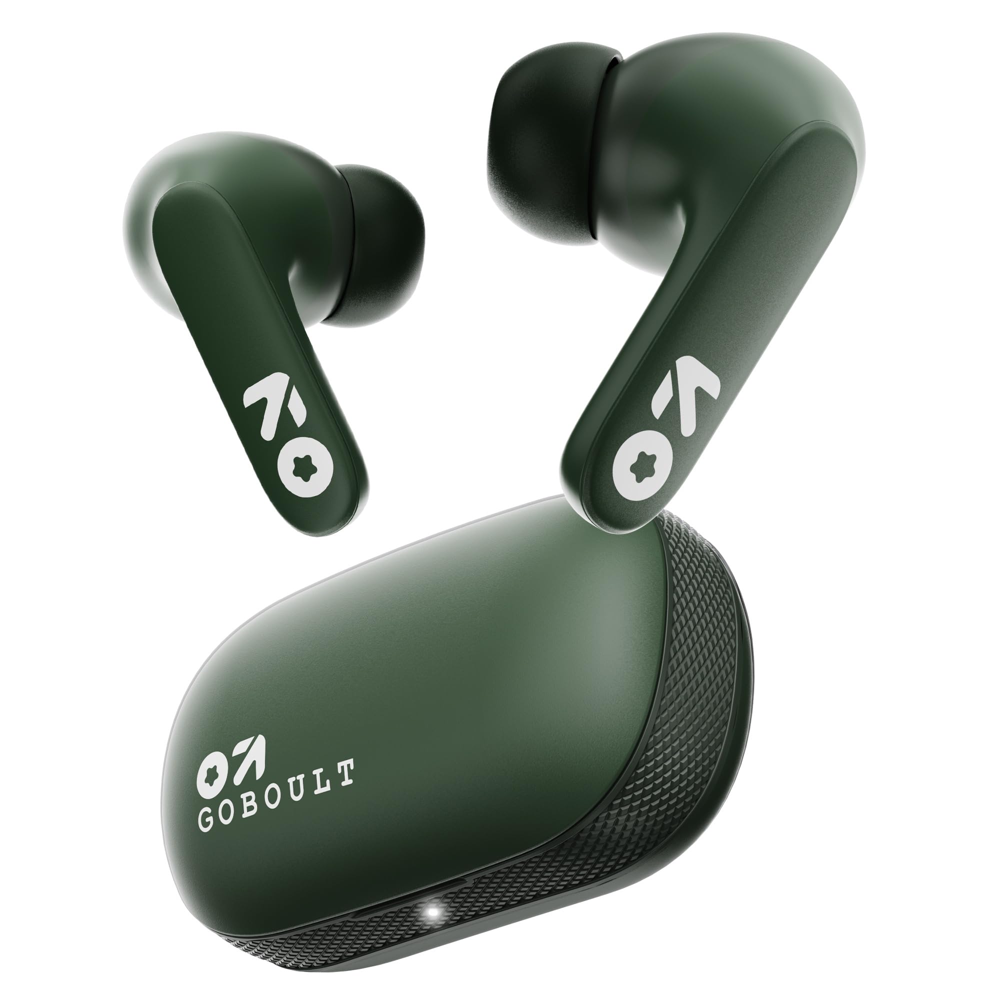 BoultNewly Launched Z20 Truly Wireless Bluetooth Ear Buds with 51H Playtime, Zen™ Calling ENC Mic, Made in India, Low Latency Gaming, Rich Bass Drivers, TWS Earbuds Bluetooth Wireless (Pine Green)