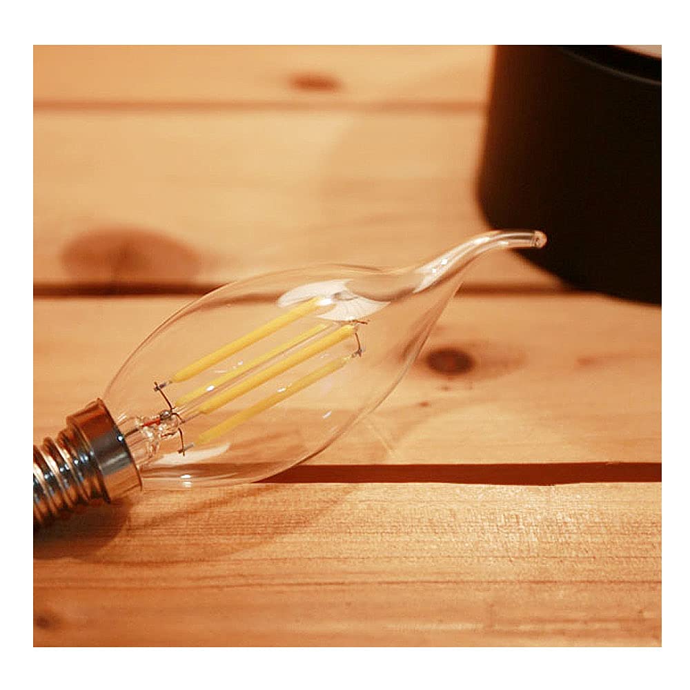 15 Confezioni Lampadine a Candela LED E14 6W(Equivalente a 60W) Lampadina a Filamento LED C35 Non Dimmerabile 600LM,Lampada a Candelabro a Risparmio Energetico Vintage Bianco Freddo 6500K