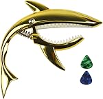 Imelod Guitar Capo for Acoustic and Electric Guitar Shark Capo Zinc Alloy with Good Hand Feeling, No Fret Buzz and Durable(Silver)