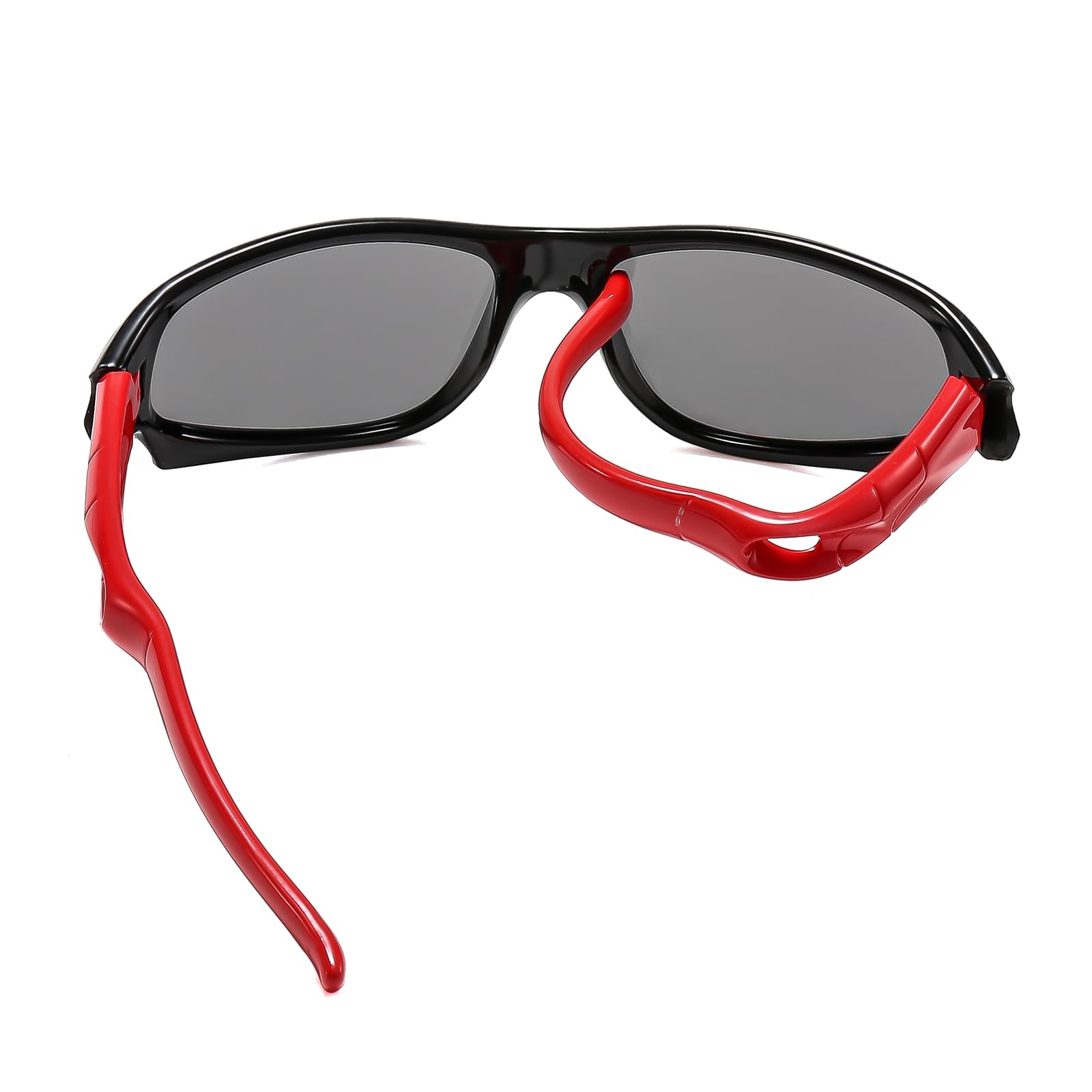 Unisex dziecięce klasyczne spolaryzowane okulary przeciwsłoneczne dziecięce sportowe okulary przeciwsłoneczne lekkie lustrzane soczewki silikonowe ochrona UV na zewnątrz golf jazda na rowerze