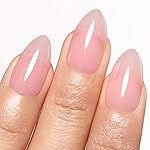 Imtiti Jelly Gel Polish, 15ML Sheer Nude Pink Jelly Gel Nail Polish Translucent Spring Summer Nail Gel Polish LED UV Gel Nail Polish for Nail Art DIY Manicure