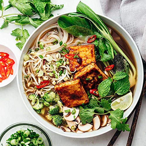 Hesen 60 Oz Large Soup Bowl, Pho Bowls And Spoons Set, Ramen Bowl Set Of 3 Bowls + 3 Spoons, 8 In Off White Ceramic Serving Bowls #TOP3