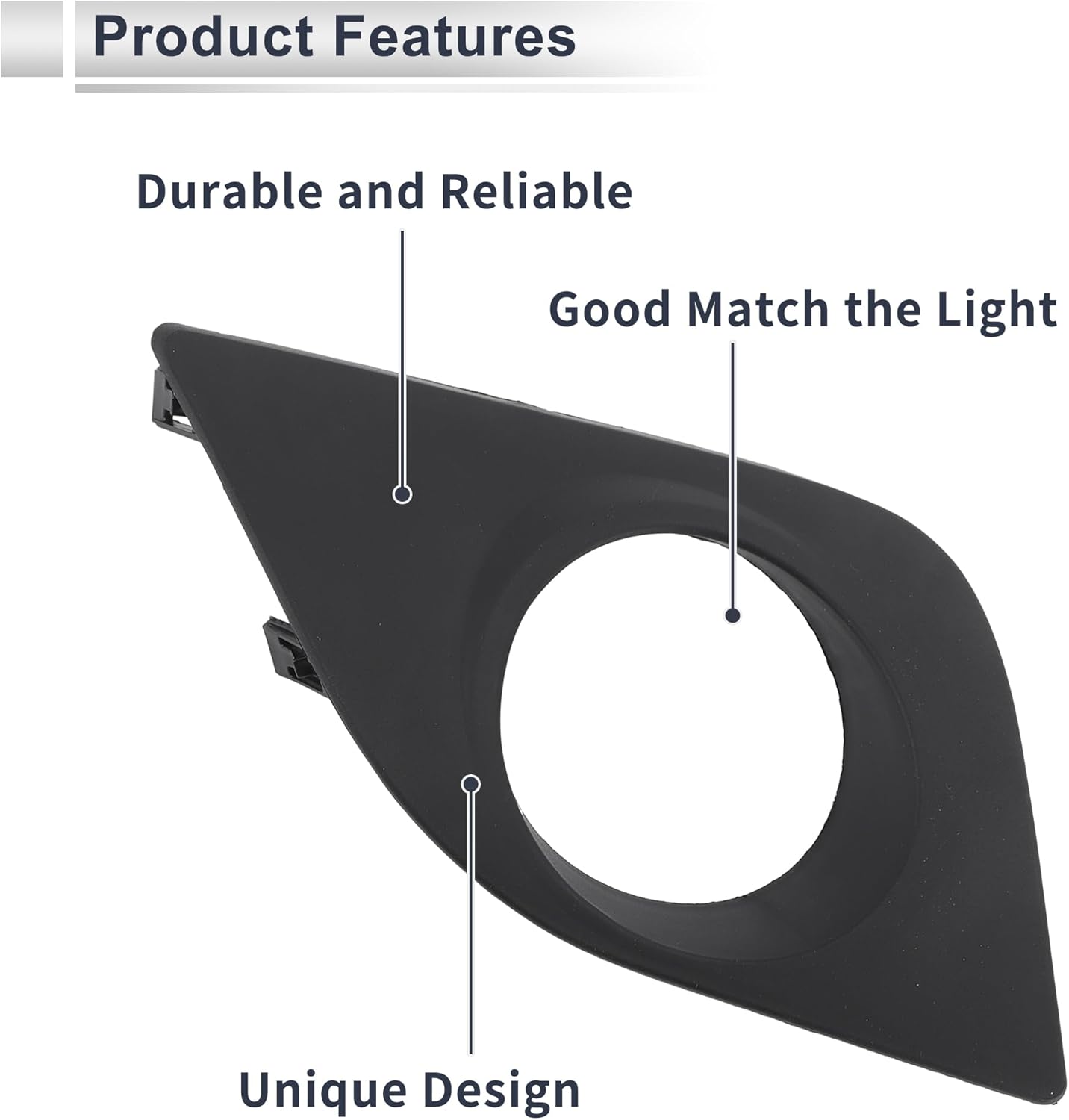 Front Right Fog Light Grill for Toyota Corolla 2014-2016 Front Lower Bumper Fog Light Cover Inserts No.8148102330 ABS 1 Pc - Image 7