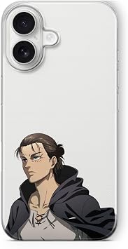 Multitronic iPhone 16 ile Uyumlu Eren Yeager Tasar m Bask l   effaf K l f