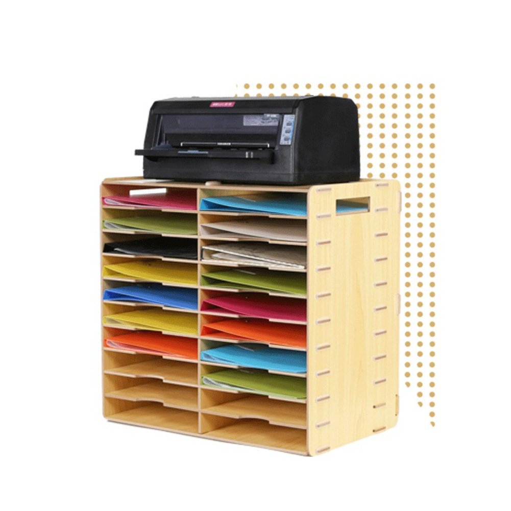 Porte-revues en bois pour organiser le bureau de la maison de façon élégante