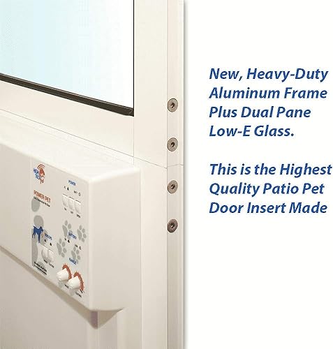 Miniatura 5 de Power Pet - Puerta electrónica para perros  High Tech Pet Puertas electrónicas para mascotas  Puertas electrónicas para perros de vidrio electrónico