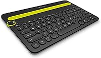 Logitech K480 Wireless Bluetooth Multi-Device Keyboard - Compact for PC, Mac, Tablets, Phones - Black