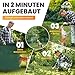 NATURIZ® Weidezaun 105cm hoch - mobiler Hundezaun & Hühnerzaun extrem stabil, Camping Zaun für Hunde ohne Strom, Begrenzungszaun, Gartenzaun, Steckzaun, Geflügelnetz (15m)
