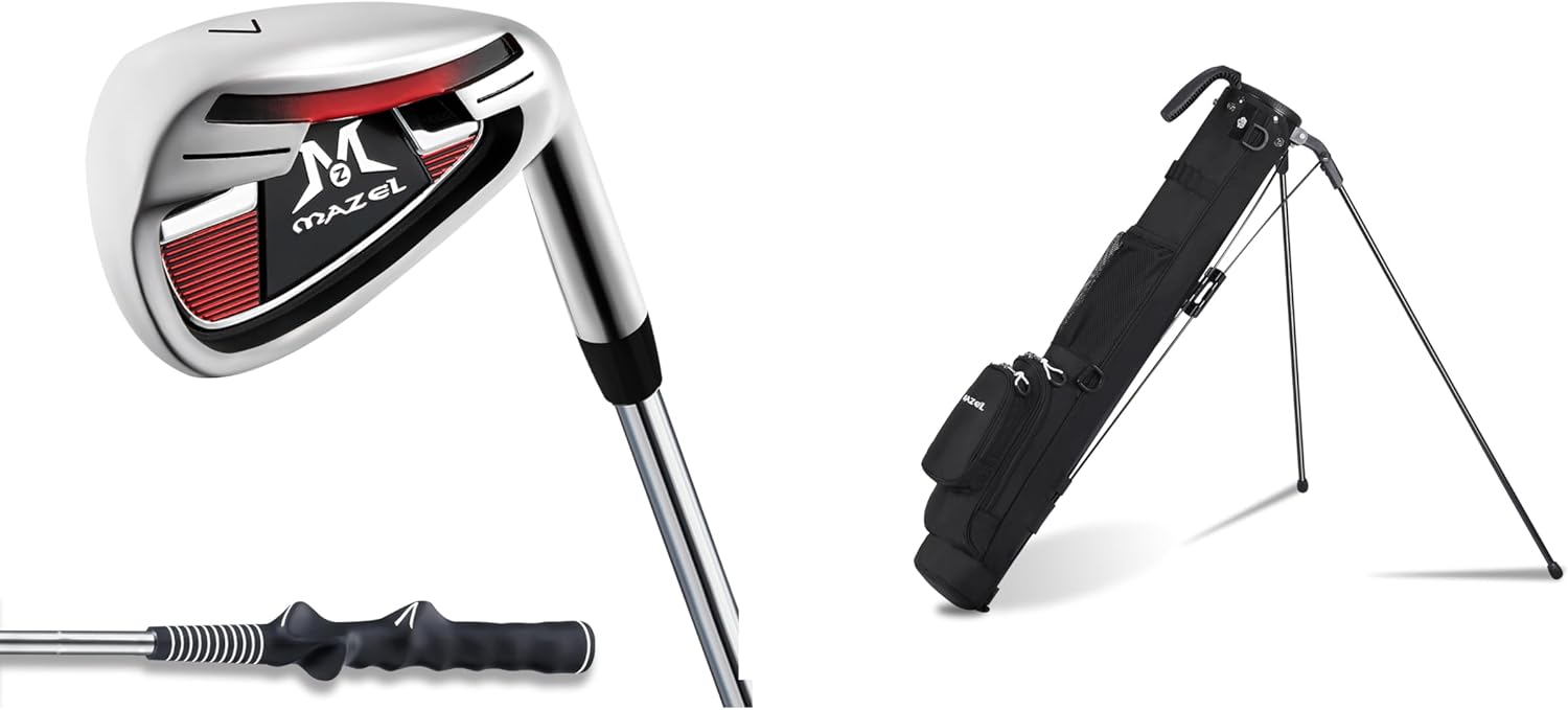 MAZEL Golf Iron & Golf Bag,Bundle of 2
