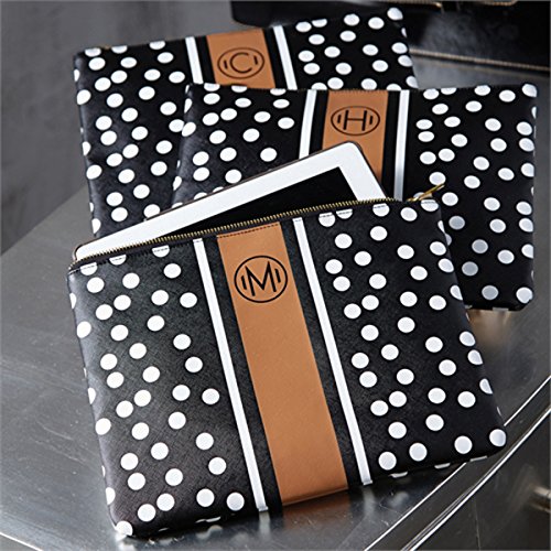 Sac personnalisé Chelsea Mud Pie à pois initiale R l'idée cadeau idéale pour femme
