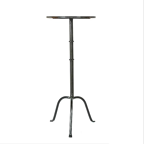 Creative Co-Op Mesa decorativa de metal Martini, gris