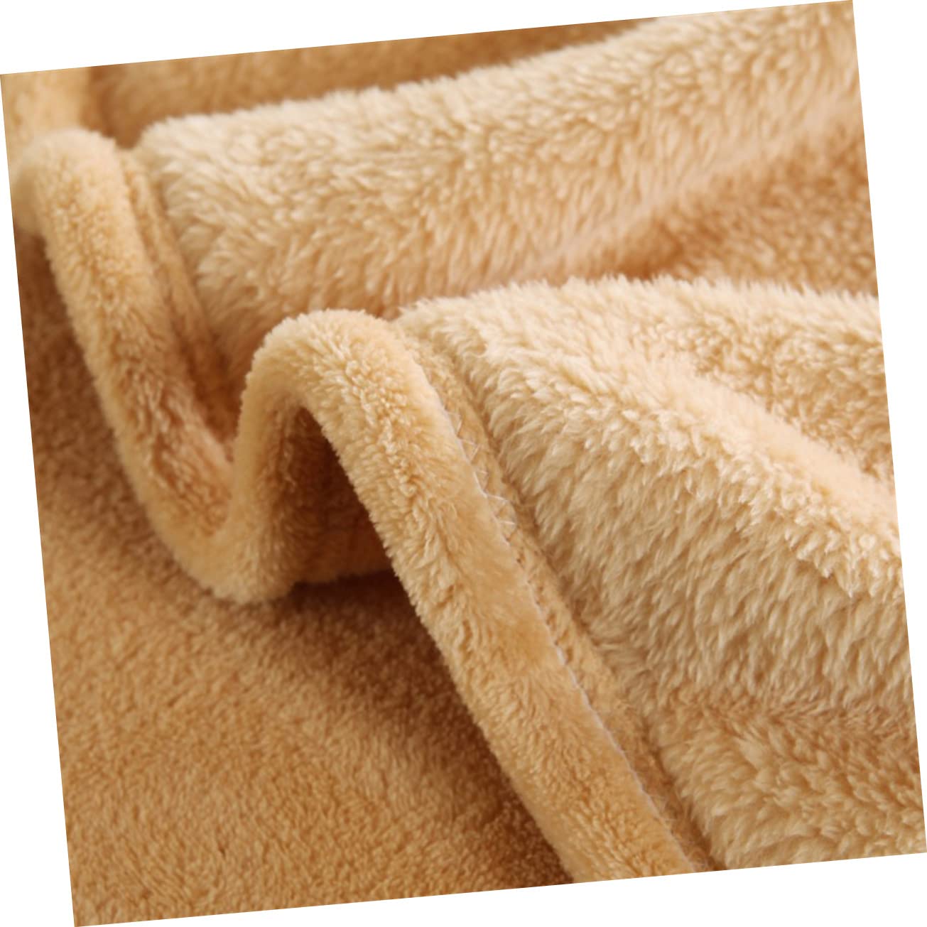 OUNONA Coperta in Pile di Flanella 120x200 CM Color Kaki per Letto