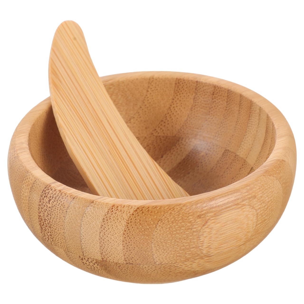 Bol à mélanger en bois FOMIYES avec tige pour soin visage