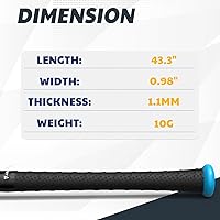 Vista 4 de JAYA 2 Pack PU Bat Grip Tape – 1.1mm Non-Slip Polyurethane Handle Wrap for Baseball & Softball Bats, Soft Feel & Pro-Level Control