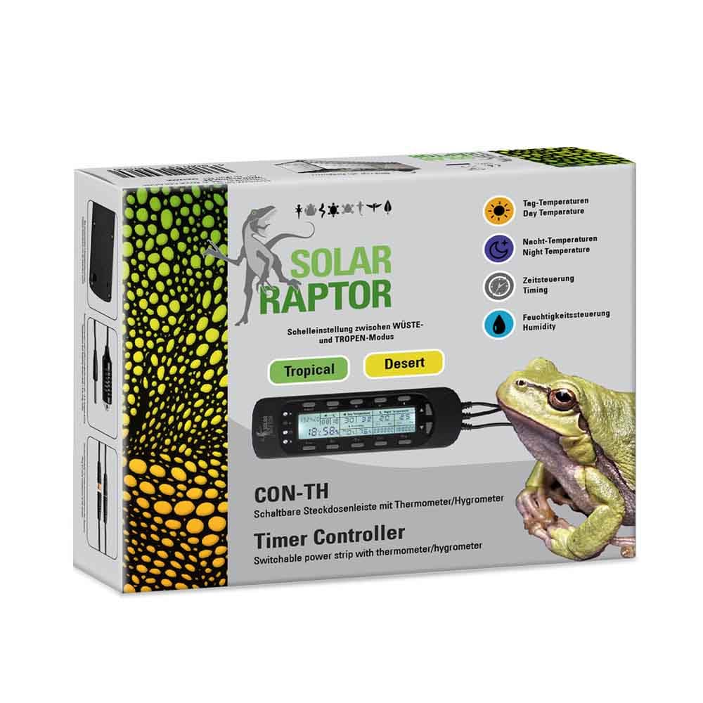 Timer Controller Schaltbare Steckdosenleiste mit Thermo-/Hygrometer