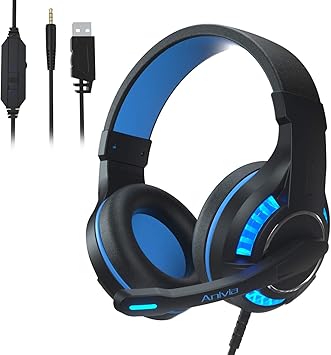 Amazon.com: MH603 - Auriculares para videojuegos con cable, para PS4, de  alta sensibilidad de sonido con micrófono para Xbox One/Mac : Videojuegos
