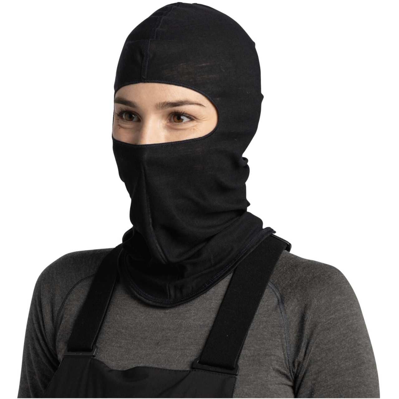 Buff | Kominiarka Merino Lekki Wielofunkcyjny Szalik 100% Wełny Merino, Trekking, Outdoorowy, Zrównoważony, Slim Fit Mężczyzna Kobiety Jeden Rozmiar Czarny
