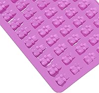 Vista 8 de 10 piezas de caramelo de silicona mini dinosaurio oso corazón forma de dona alta baja temperatura resistente con goteros para dulces de bricolaje