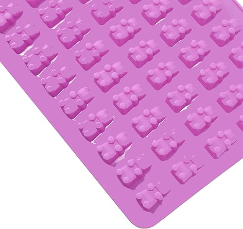 Miniatura 8 de 10 piezas de caramelo de silicona mini dinosaurio oso corazón forma de dona alta baja temperatura resistente con goteros para dulces de bricolaje,