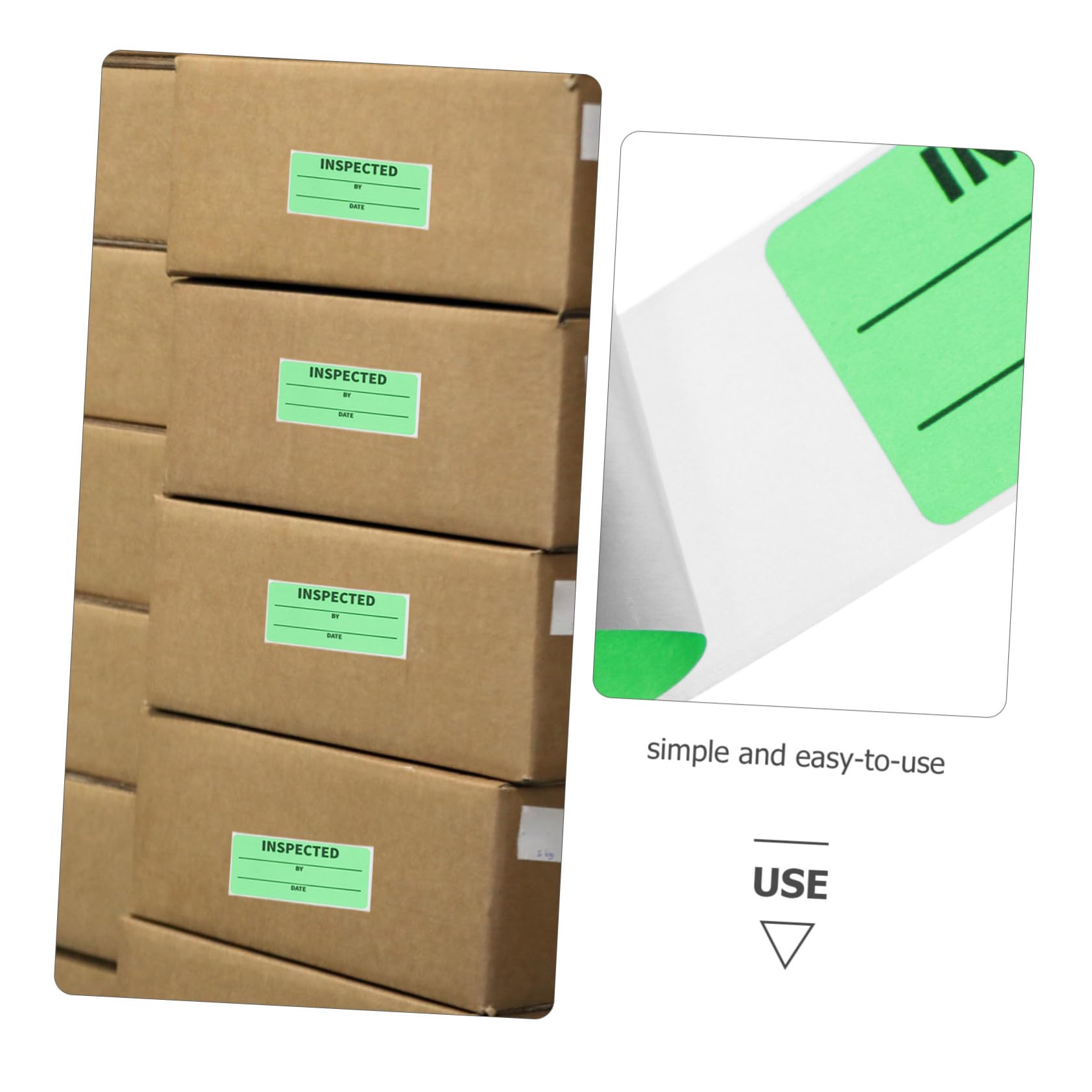 OUNONA 4rollen Qualitätskontrolletiketten Selbstklebende Lagerbestandslabels Für Effiziente Organisation Im Versand Und Aufkleber Pro Rolle