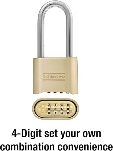 Miniatura 4 de Master Lock 175D, candado con combinación propia, se puede resetear, 175DLHWD