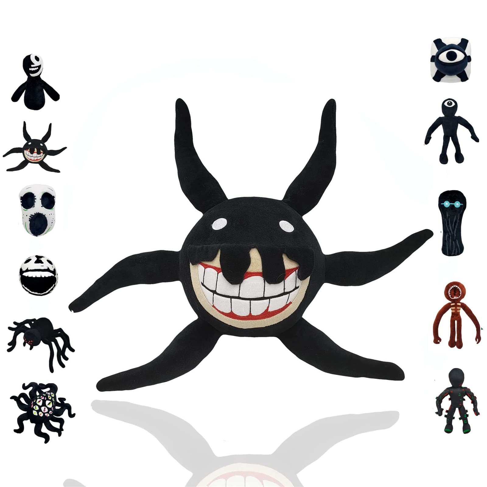 BEAUUP Doors Roblox Plush, Doors Roblox Plush, Rainbow Friends Plush, Roblox Doors Figure Plush Toy, Rainbow Friends Plush, Horror Game Stuffed Doll, Horror Monster Pillow Kids and Fans A5
