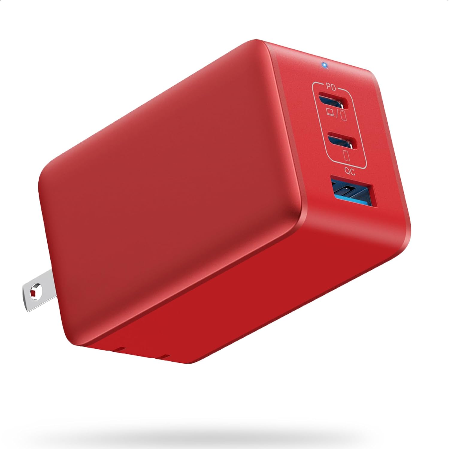 128W USB C Wall Charger,GaN III 3-Port Fast Charging Station,PD QC Foldable Charger Block Portable 65W Laptop Adapter for MacBook Pro/Air,iPad Pro,Galaxy S23,Dell XPS 13,iPhone 17/16/Pro etc