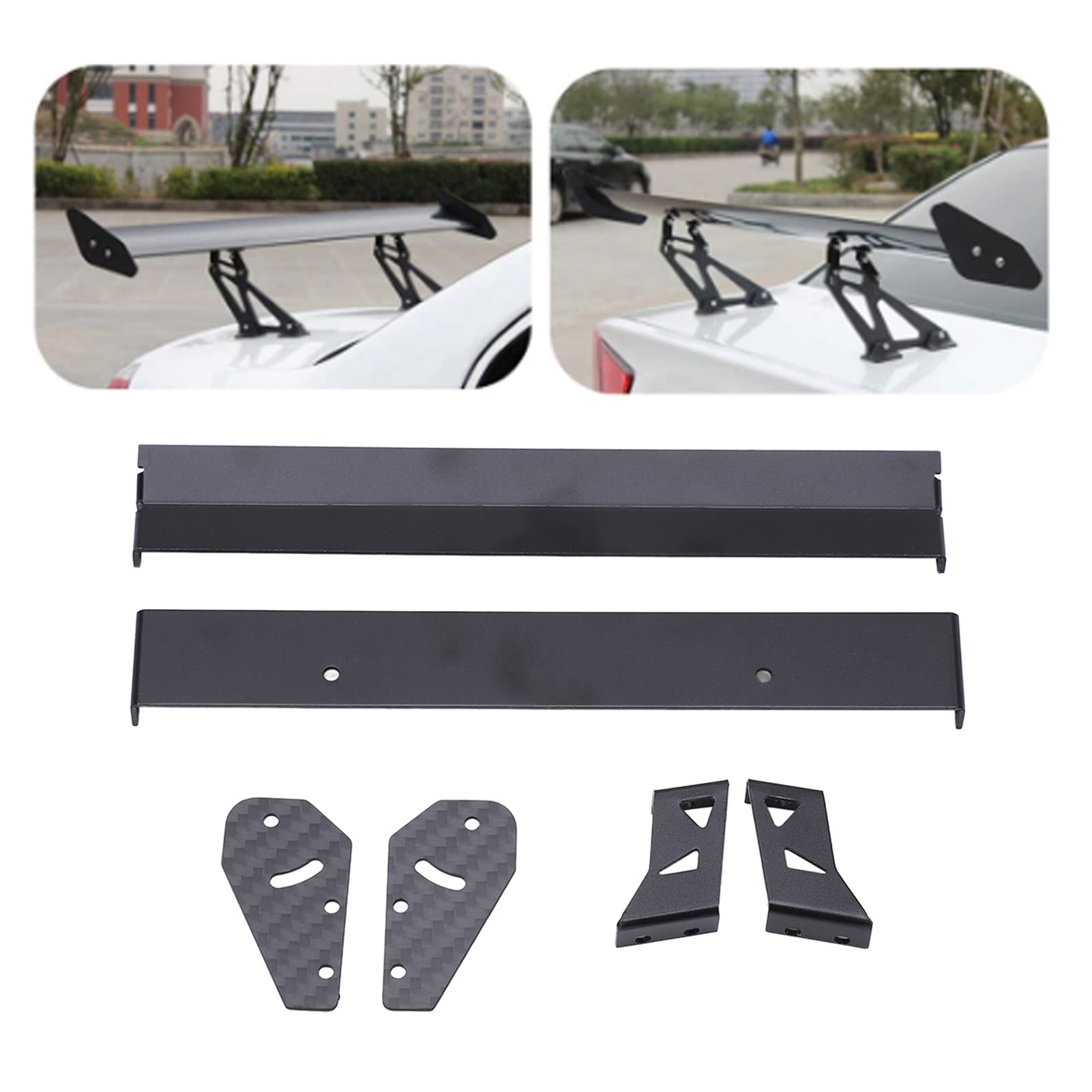RC Car Rear Spoiler Wearresistant High Aerodynamic Rear Wing Replacement for 1/10 on Road Racing Car