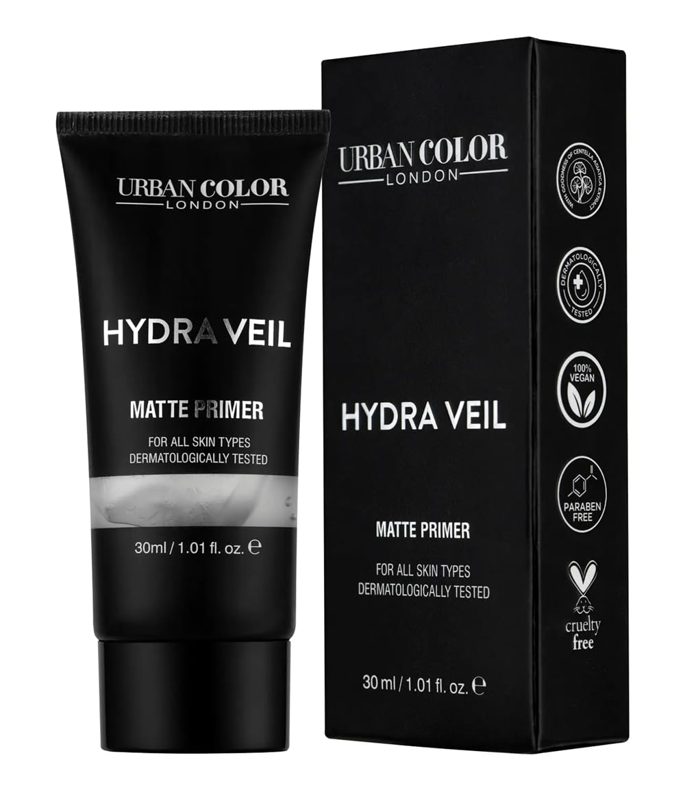 Urban Color London Hydra Veil Matte Primer, for All Skin Types, with Centella Asiatica and Vitamin E, 30 ml-image-45