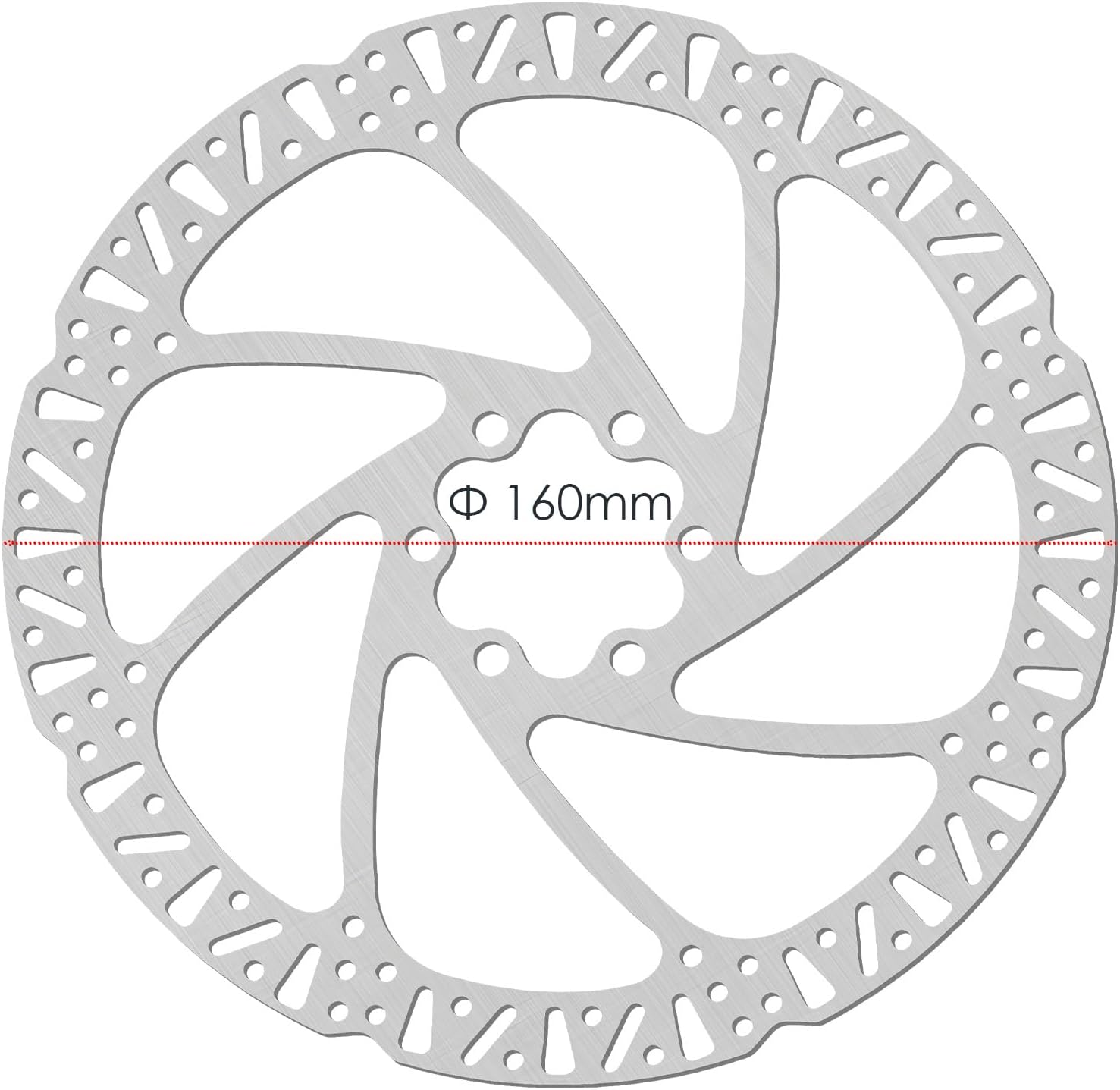 JFOYH Zoom eBike Hydraulic Disc Brake Set – 2/3-Pin Power-Off Sensor, Pre-Bled Levers & Calipers with 160mm Rotors – Front & Rear Electric Bike Brake Kit