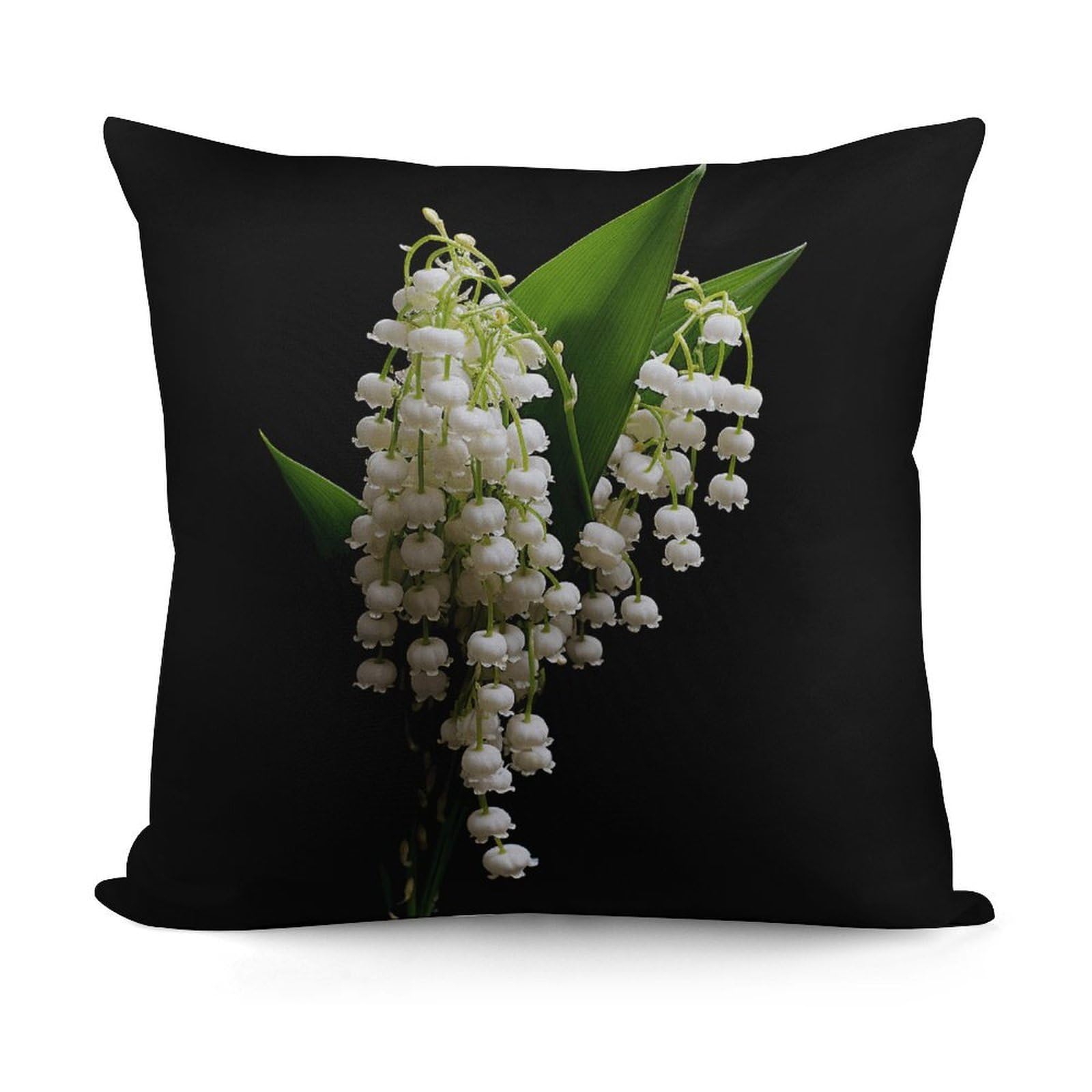 Adfgyerh Style Some Lilies Of The Valley Decorative Pillow Covers, Throw Pillow Covers Soft For All Seasons, Pillowcases For Couch Living Room Sofa Bedroom 18X18 Inch